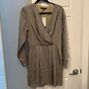 Geometric Long Sleeve Dynamite Dress